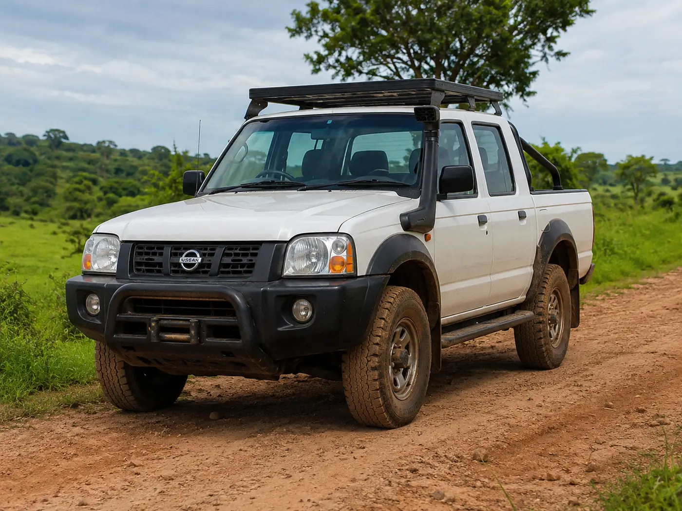 Toyota Hilux pickup hire Uganda project fieldwork
