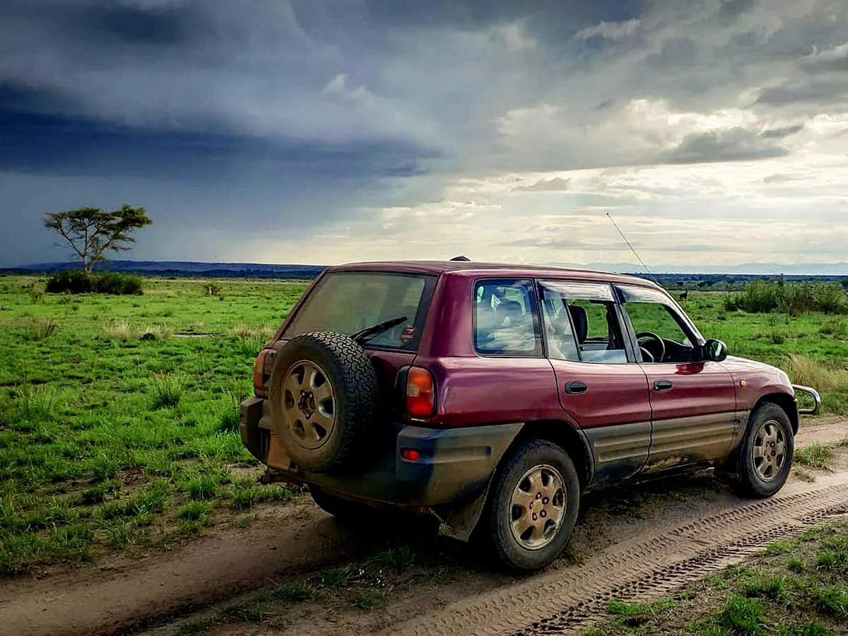 Toyota Rav4 self drive car rental for Uganda safari routes