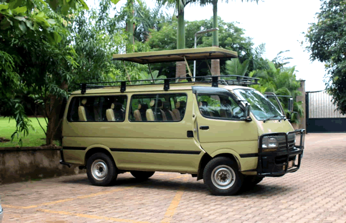 Safari minivan with car rental in Uganda and Rwanda