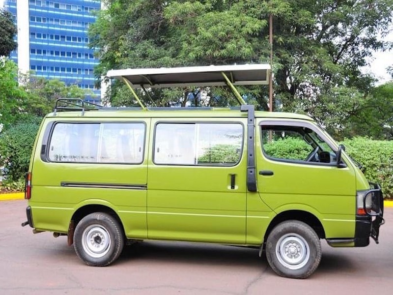 Safari minivan with car rental in Uganda and Uganda