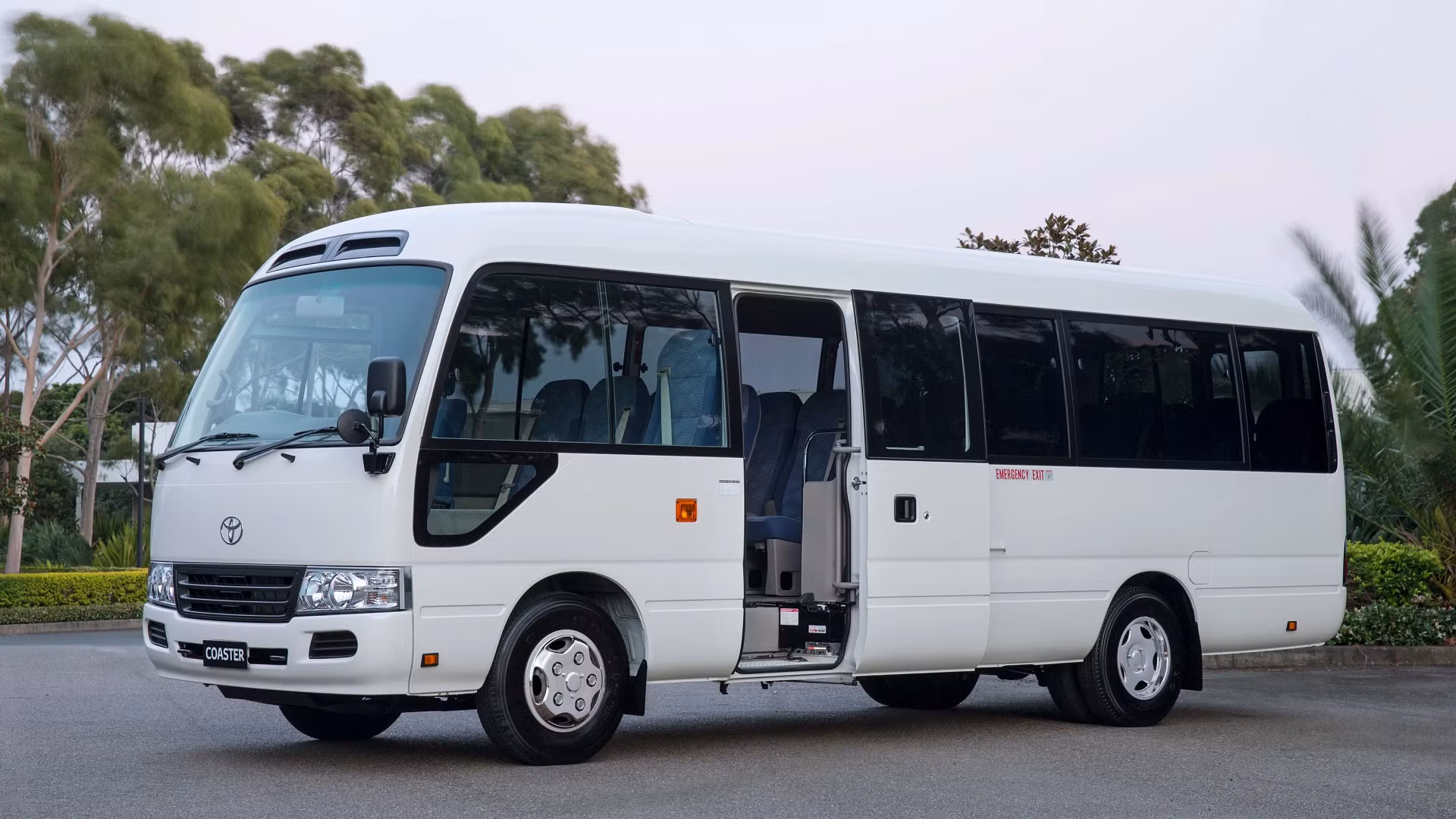 Hire a Toyota coaster bus with Turiken Tours and Car rental